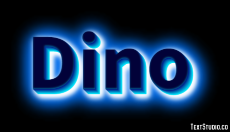 Dino Effetto testo