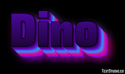Dino Effetto testo