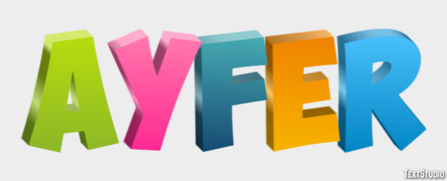 Ayfer Effetto testo