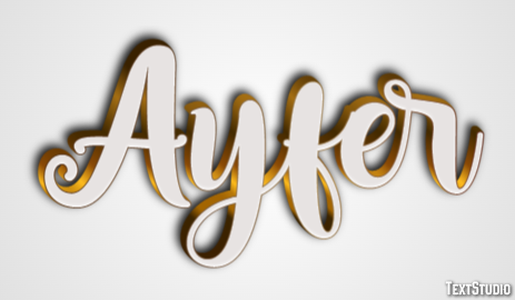 Ayfer Efeito de texto