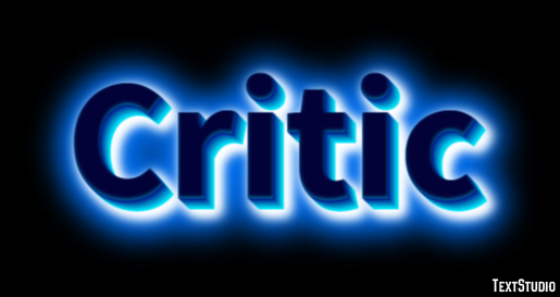 Critic Text Effect