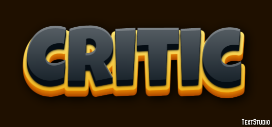 Critic Text Effect