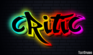 Critic Text Effect