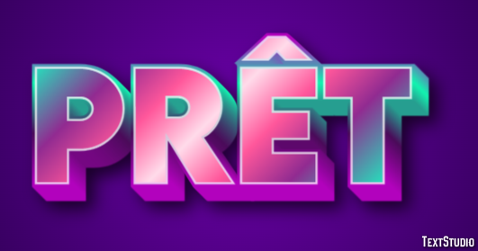 Prêt Эффект текста