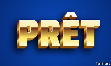 Prêt Эффект текста