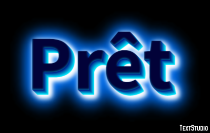 Prêt Эффект текста