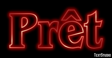 Prêt Эффект текста