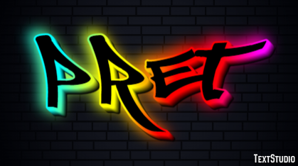 Prêt Эффект текста