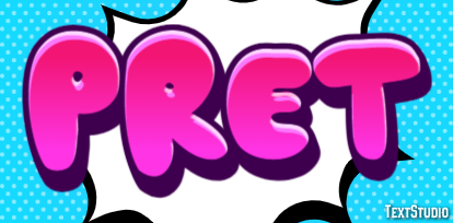 Prêt Эффект текста