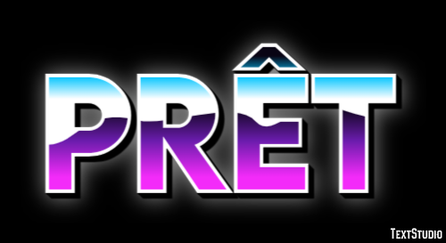 Prêt Эффект текста