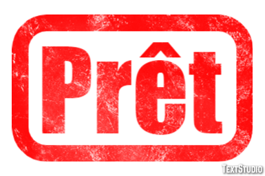 Prêt Эффект текста