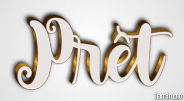 Prêt Эффект текста