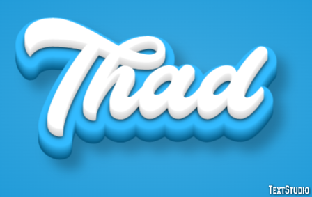 Thad Text Effect