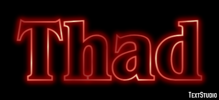 Thad Text Effect