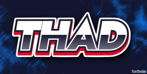 Thad Text effect