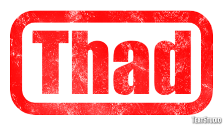 Thad Text effect