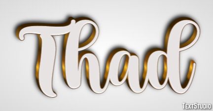 Thad Text Effect
