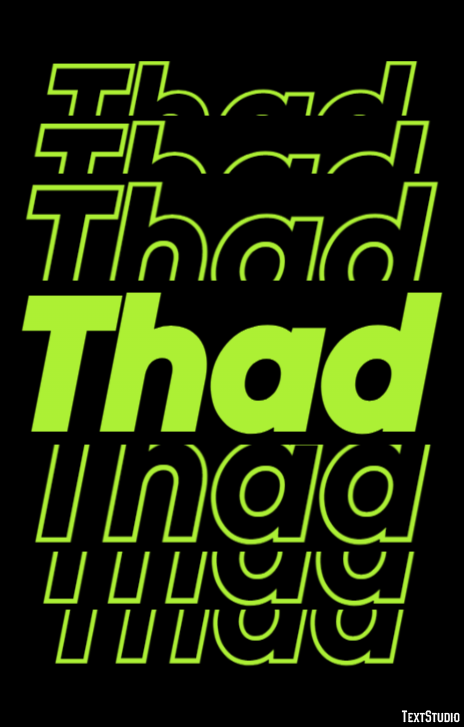 Thad Text Effect
