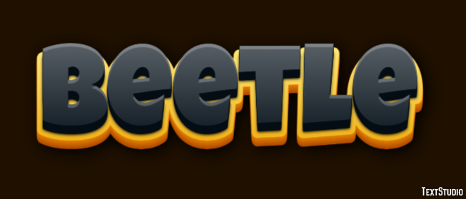 Beetle Text Effect