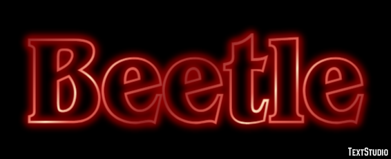 Beetle Text Effect
