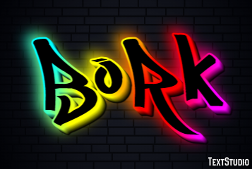 Bork Text effect