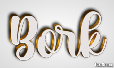 Bork Text effect