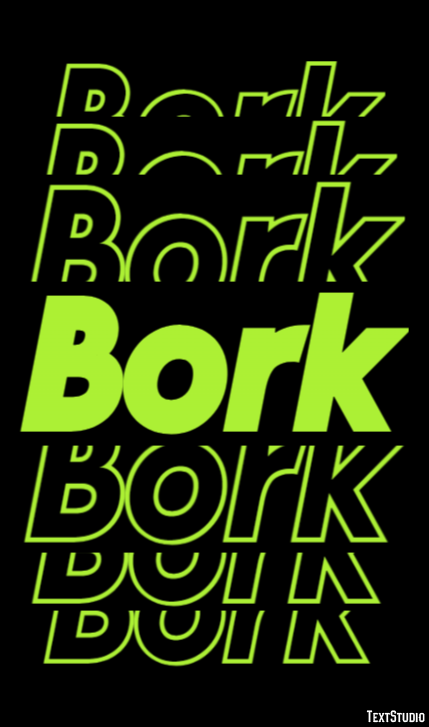 Bork Text Effect