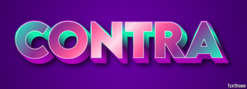 Contra Efeito de texto