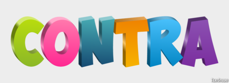 Contra Efeito de texto