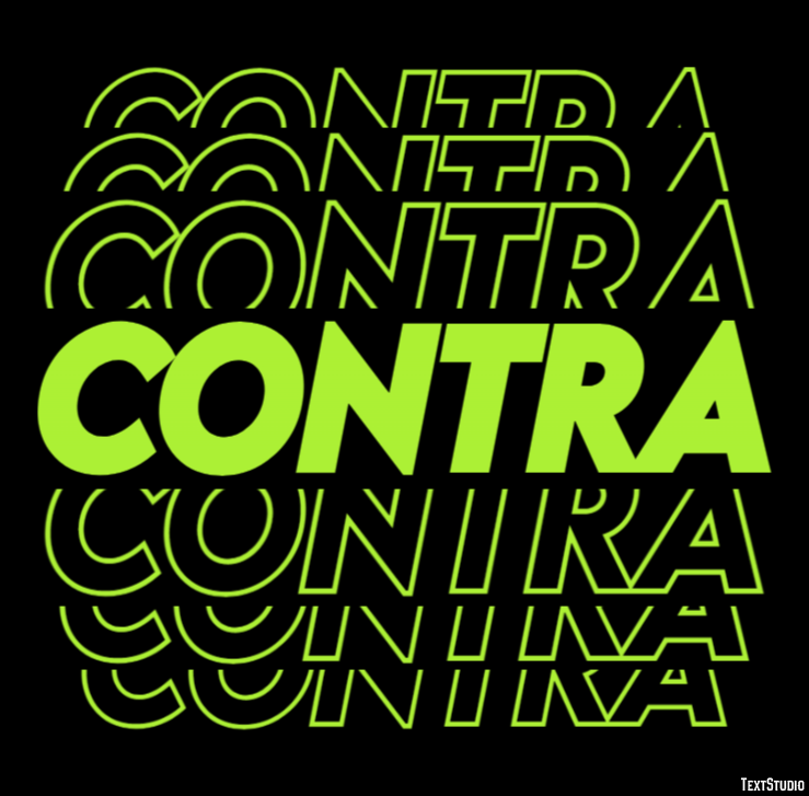 Contra Efeito de texto