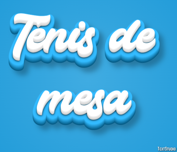 Ténis de mesa Effetto testo