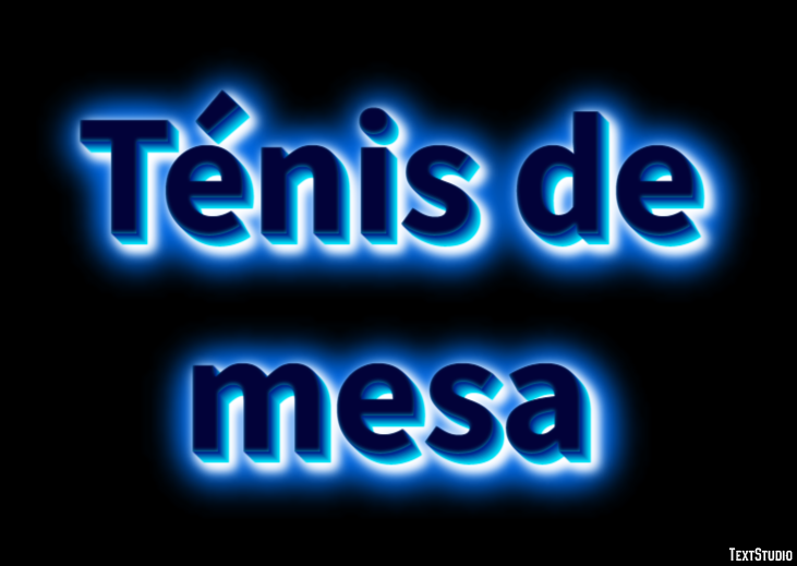 Ténis de mesa Effetto testo