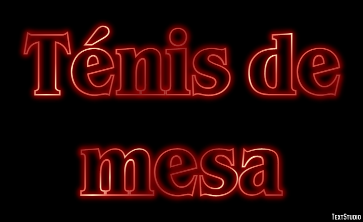 Ténis de mesa Effetto testo