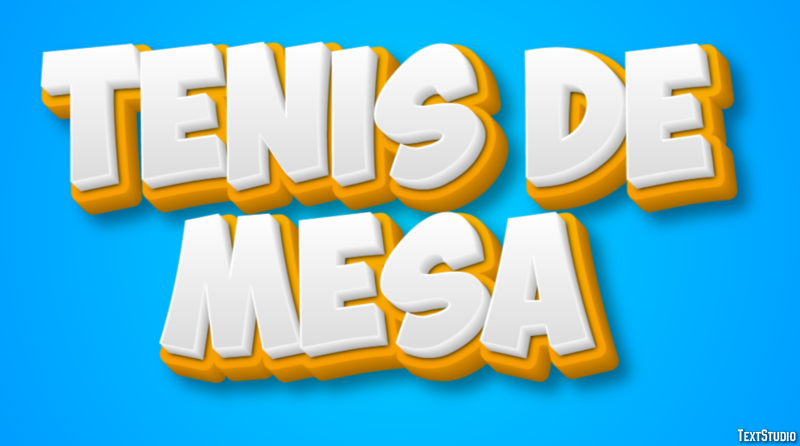 Ténis de mesa Effetto testo