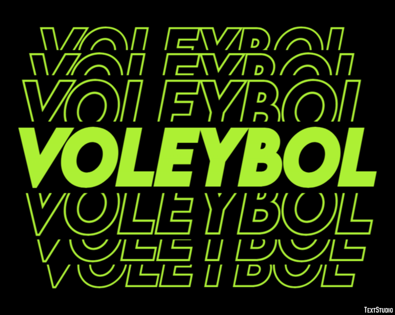 Voleybol Текстовый эффект