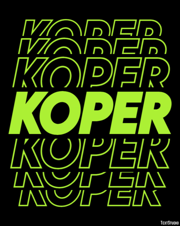 Koper Efekt tekstowy