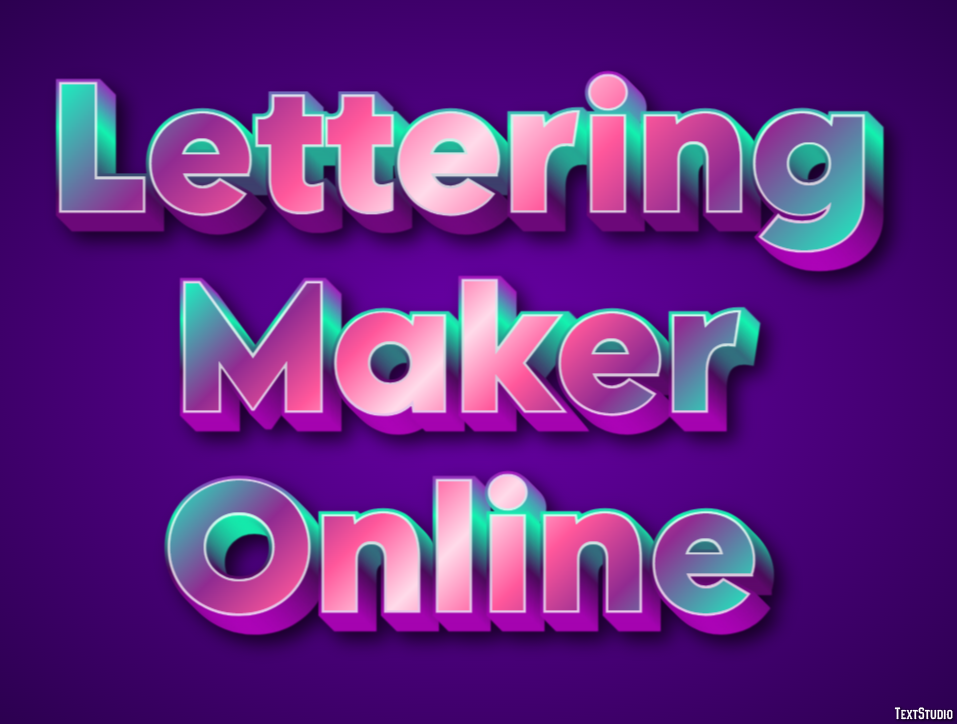 Lettering Maker Online Efekt tekstowy