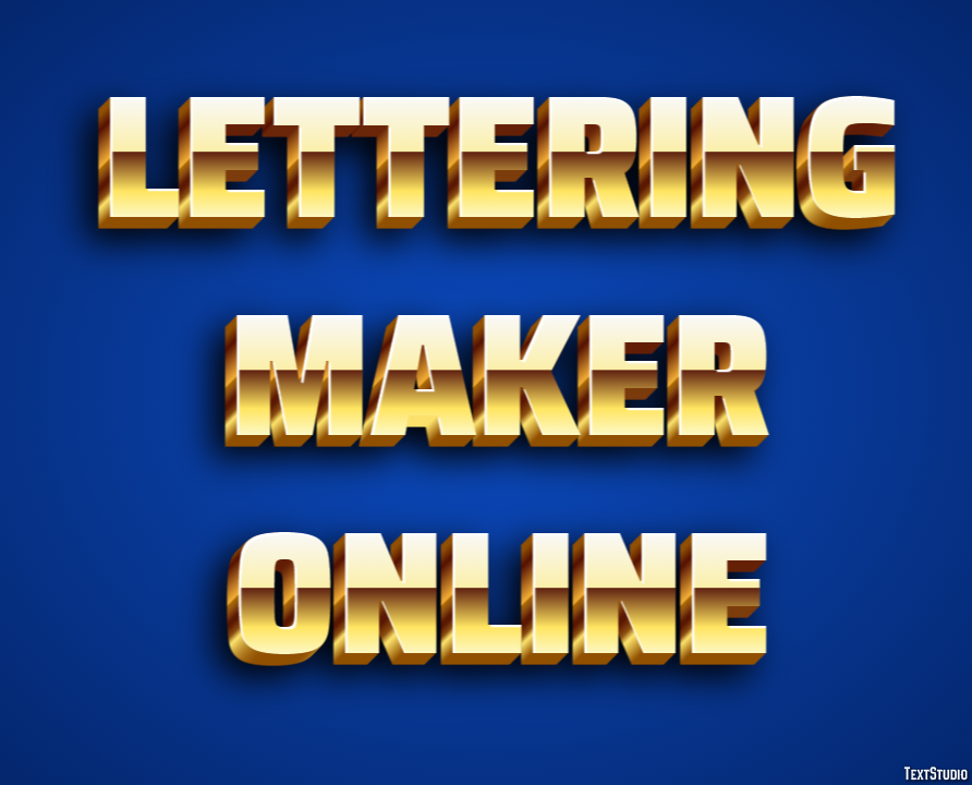 Lettering Maker Online Efekt tekstowy