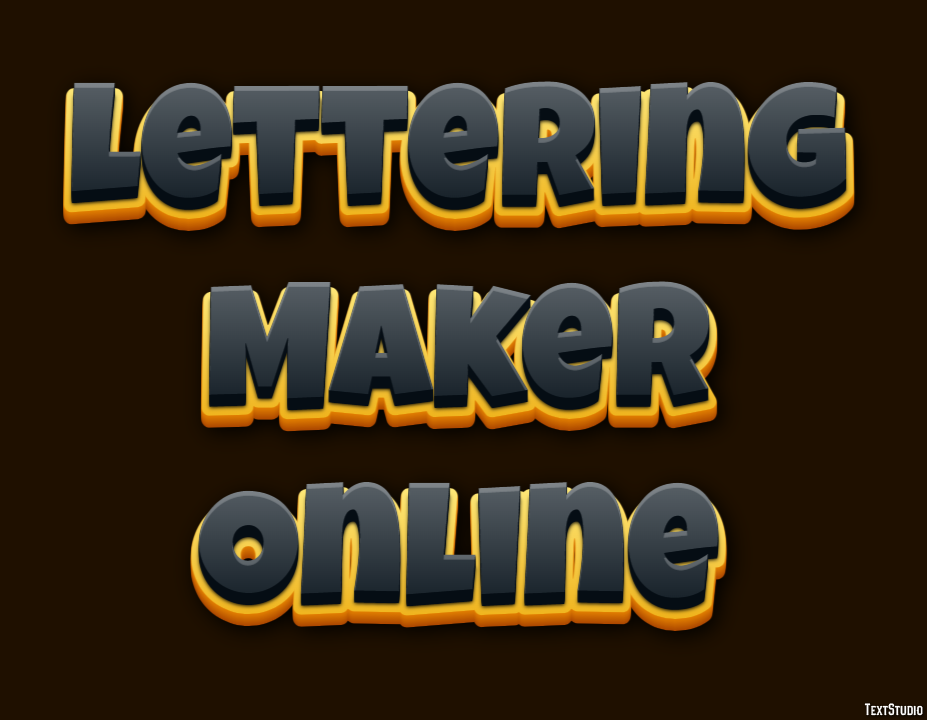 Lettering Maker Online Efekt tekstowy