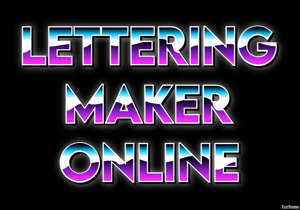 Lettering Maker Online Efekt tekstowy