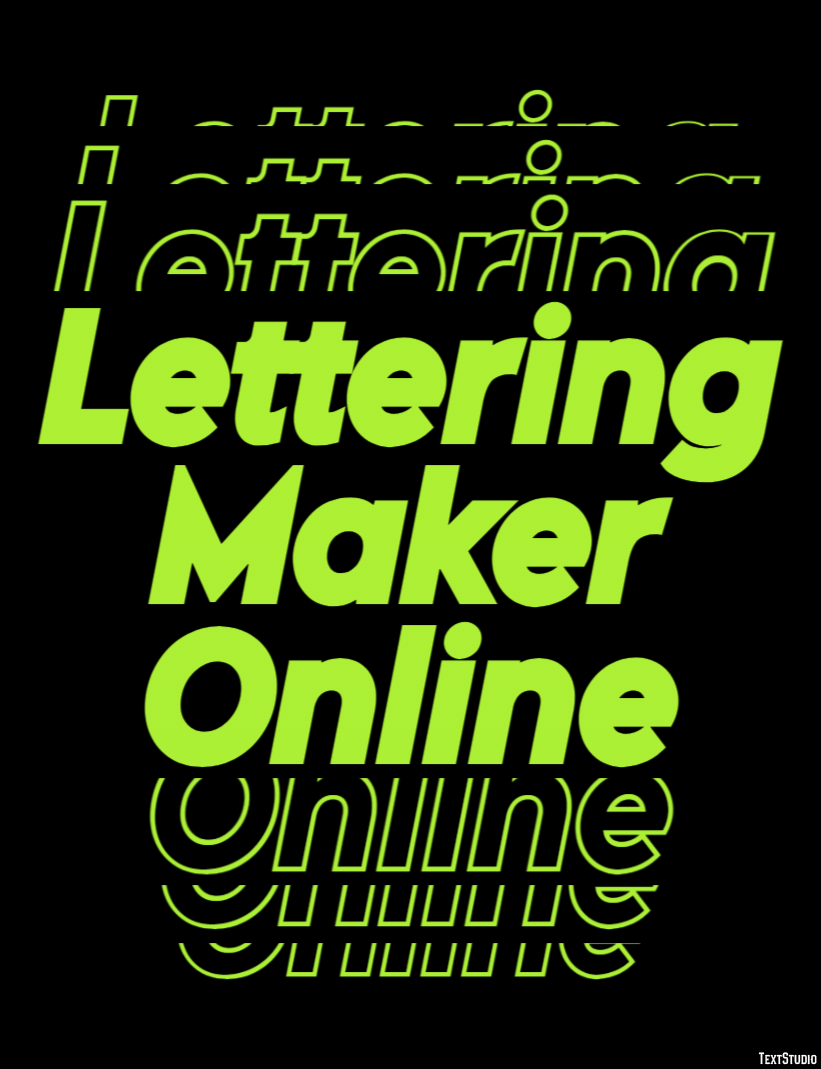 Lettering Maker Online Efekt tekstowy