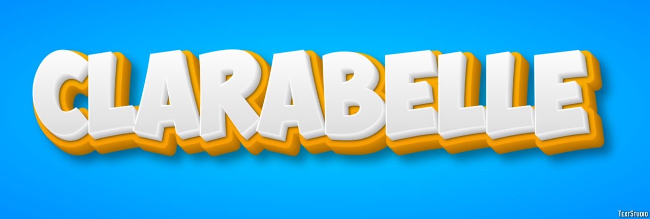 Clarabelle Эффект текста