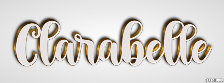 Clarabelle Efecto de Texto