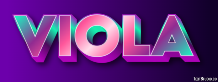 Viola Effetto testo
