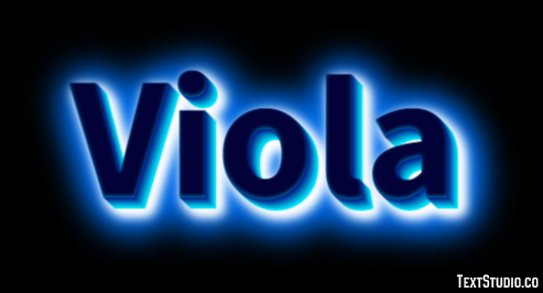 Viola Effetto testo