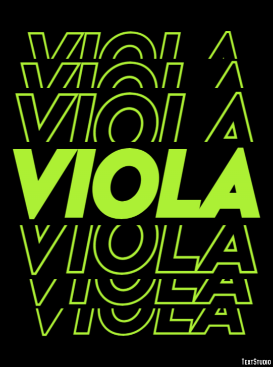 Viola Effetto testo