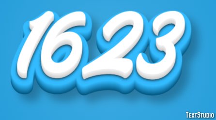 1623 Эффект текста