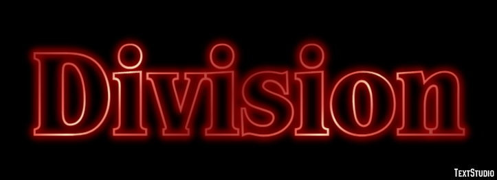 Division Text Effect