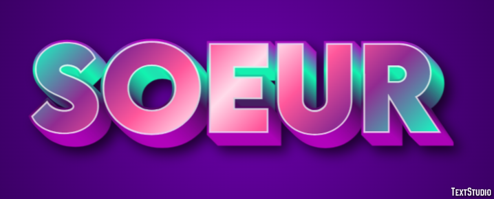 Soeur Texteffekt