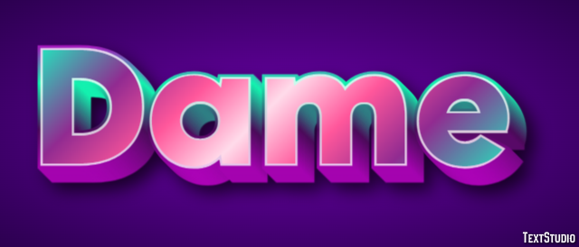 Dame Text Effect